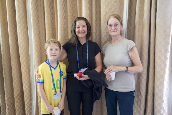 Kirsty Spalding with Sean and Nancy O'Connell