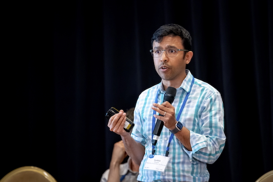 Aashish Manglik gives his flash talk