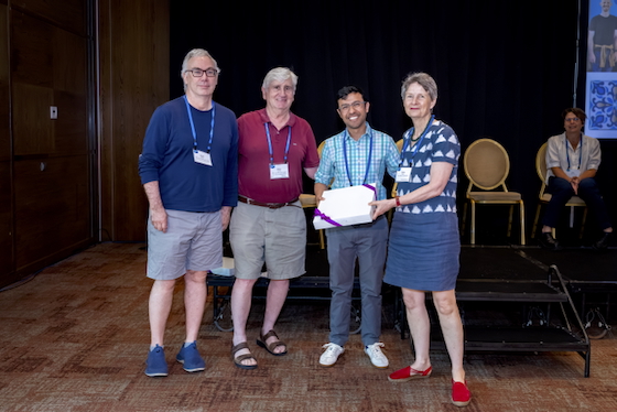 Plate presented to Aashish Manglik