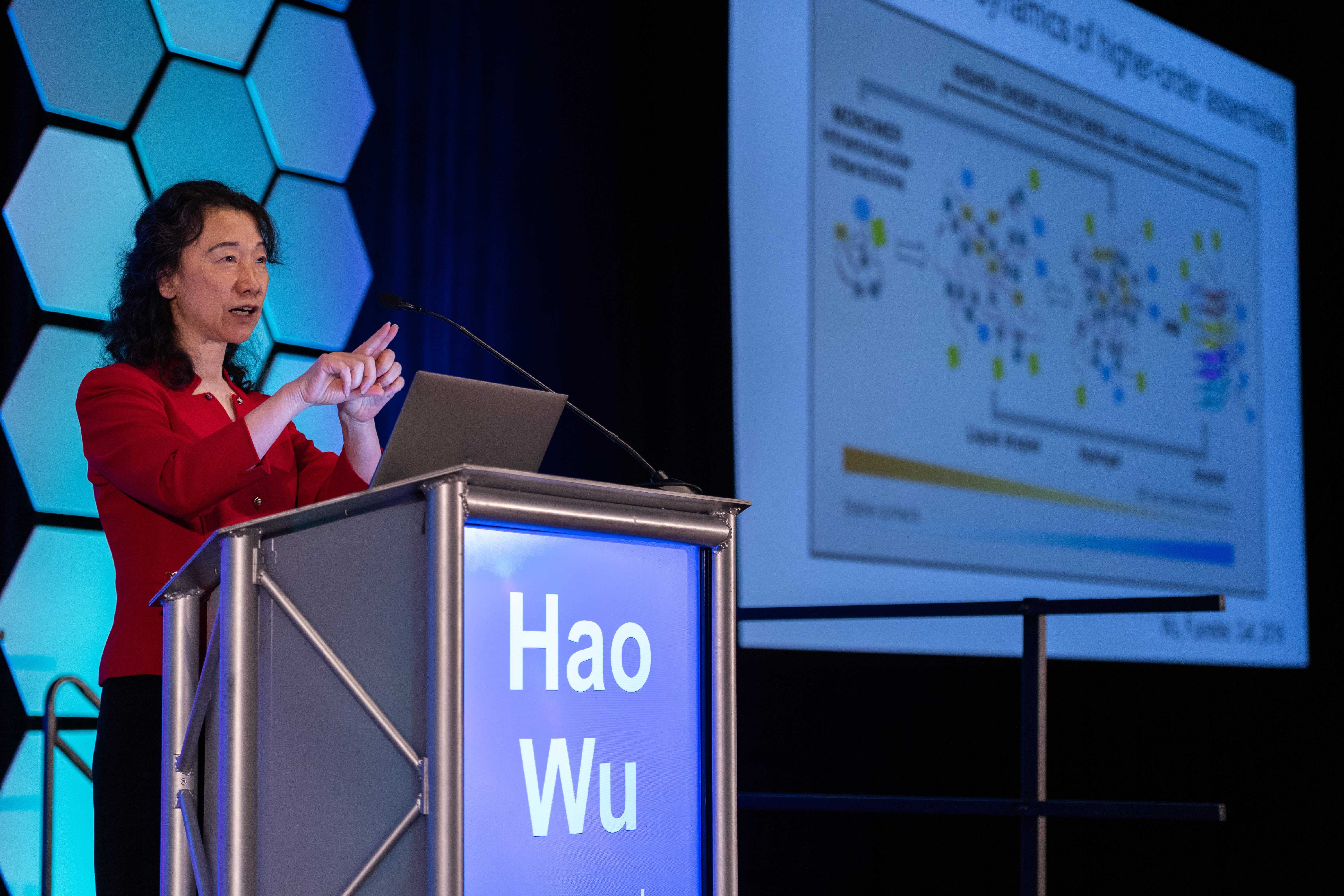 Dr Hau Wu gives Bert & Natalie Vallee Award lecture 2024 ASBMB
