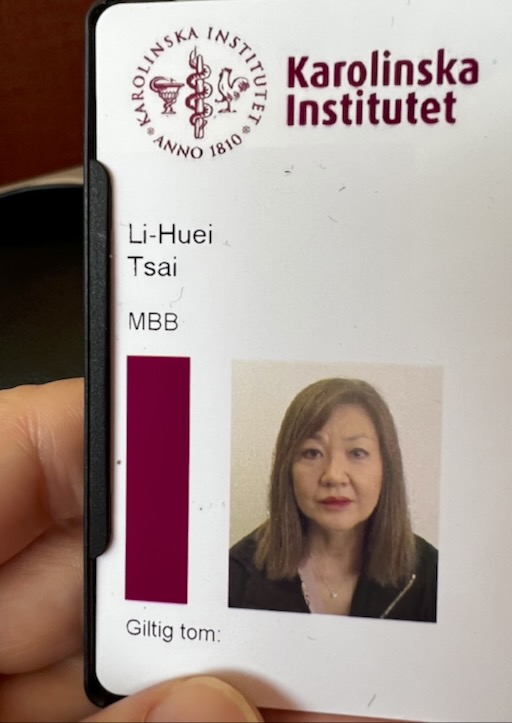 Tsai ID tag at Karolinska